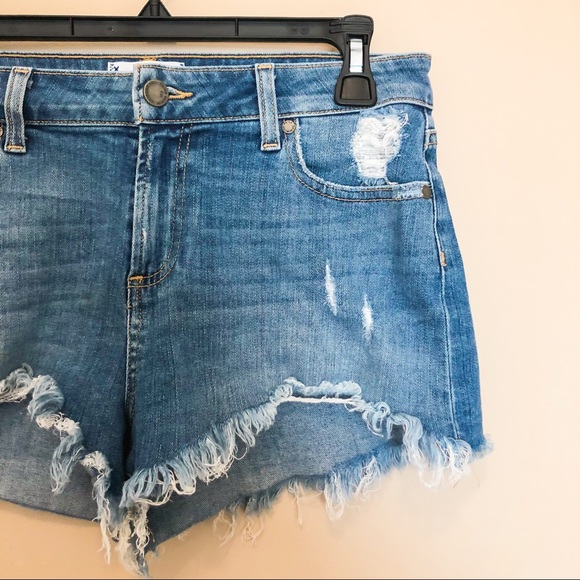 PAIGE jean shorts - size 28 - distressed - Picture 2 of 8